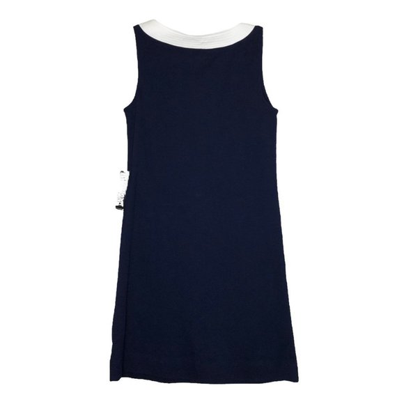 NWT- NEW YORK & COMPANY 100% Cotton Blue & White Sleeveless Dress - Size X-Small - Picture 2 of 5